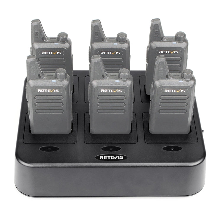 Caricabatterie a 6 vie per walkie-talkie Retevis RT22 RTC22