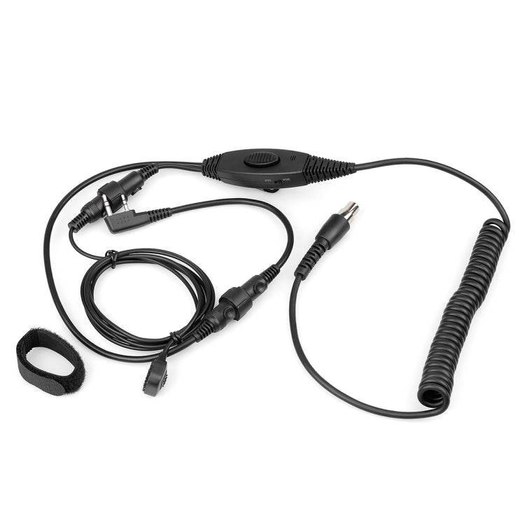 RETEVIS EH050K Microfono per cuffie aeronautiche 2 pin con PTT