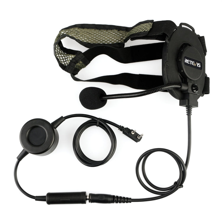 Microfono Retevis EH060K per cuffie militari 2 pin