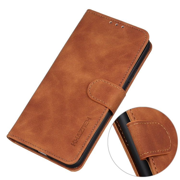 KHAZNEH Retro Texture PU + TPU Custodia in pelle a vibrazione orizzontale con supporto, slot per carte e portafoglio, For Nokia X10 / X20, For ZET Blade A51