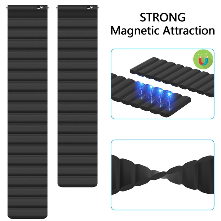 Cinturino magnetico in silicone 20-22mm per Samsung Watch