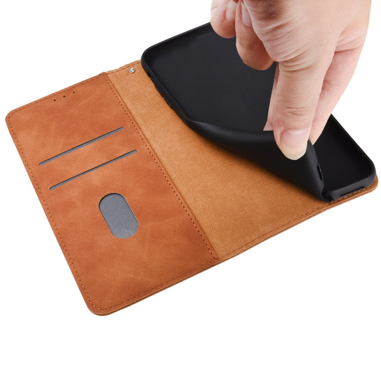 Tinta unita Skin Feel Fibbia magnetica Flip orizzontale Custodia in pelle PU con struttura in vitello con supporto e slot per schede e portafoglio, For Asus Zenfone 8 / ZS590KS (8 Mini)