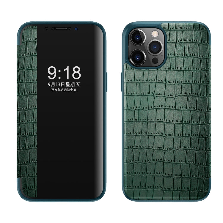 Custodia in pelle con finestra per iPhone 11