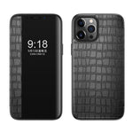Custodia in pelle con finestra per iPhone 11