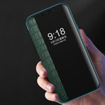 Custodia in pelle con finestra per iPhone 11