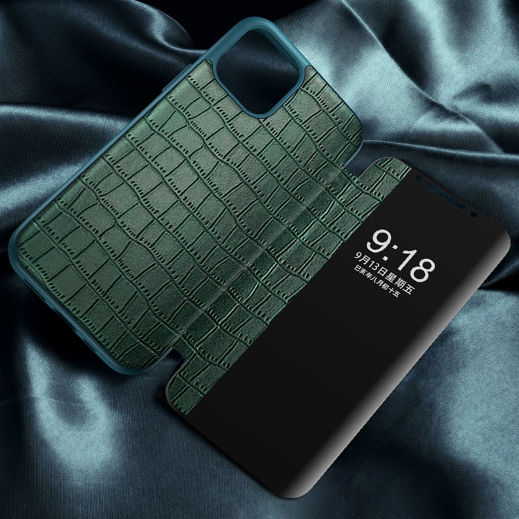 Custodia in pelle con finestra per iPhone 11
