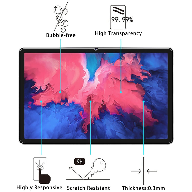 Pellicola in vetro temperato antideflagrante 9H 2.5D, For Lenovo Pad / Lenovo Pad Plus (1 PC)
