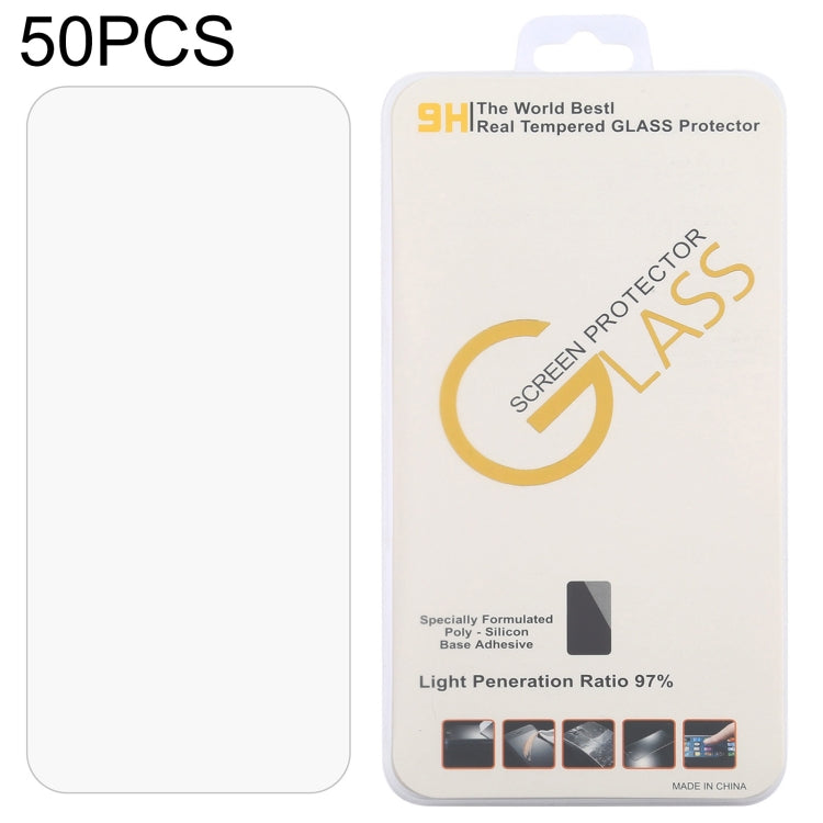 50 pellicole in vetro temperato da 0,26 mm 9H 2,5D, For Blackview A90 (50 PCS), For Ulefone Armor 8 / Armor 8 Pro (50 PCS), For Ulefone Armor 11T 5G / Armor 11 5G (50 PCS), For Umidigi Power 5 (50 PCS)