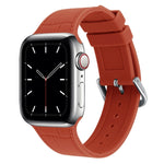 Cinturino silicone con giunto bambù per Apple Watch
