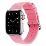 Cinturino silicone con giunto bambù per Apple Watch