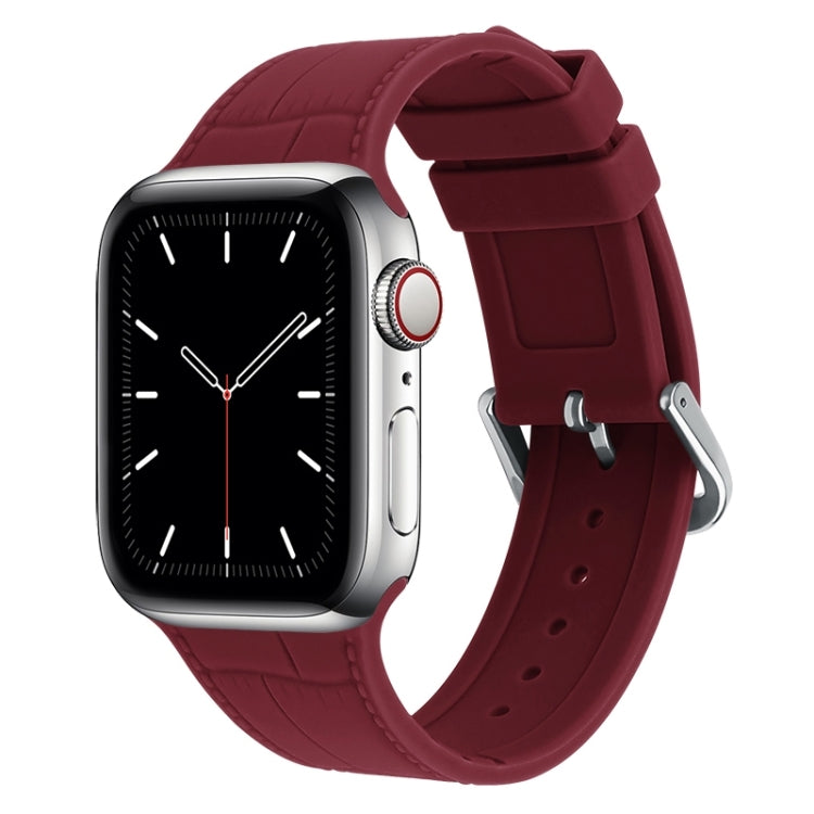 Cinturino silicone con giunto bambù per Apple Watch