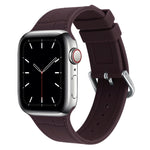 Cinturino silicone con giunto bambù per Apple Watch