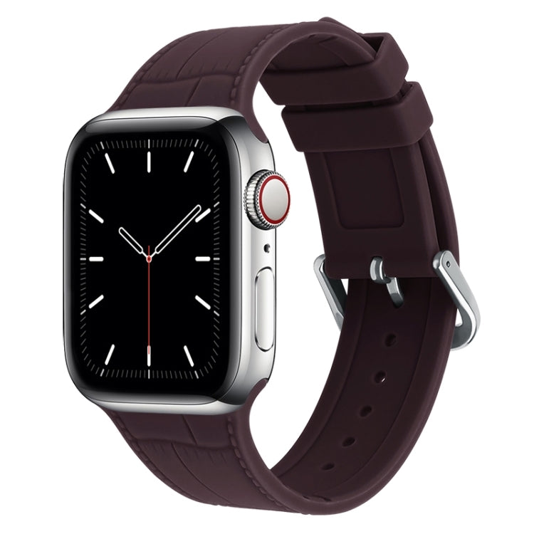 Cinturino silicone con giunto bambù per Apple Watch
