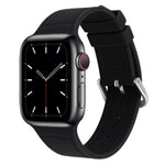 Cinturino silicone con giunto bambù per Apple Watch