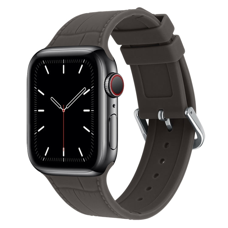 Cinturino silicone con giunto bambù per Apple Watch