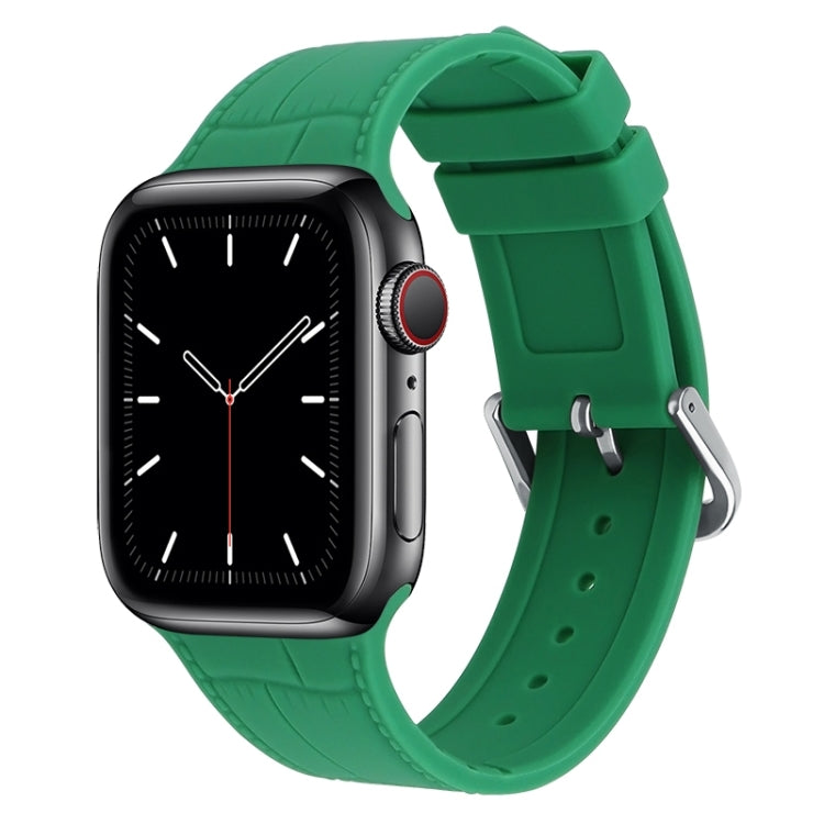 Cinturino silicone con giunto bambù per Apple Watch