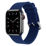 Cinturino silicone con giunto bambù per Apple Watch