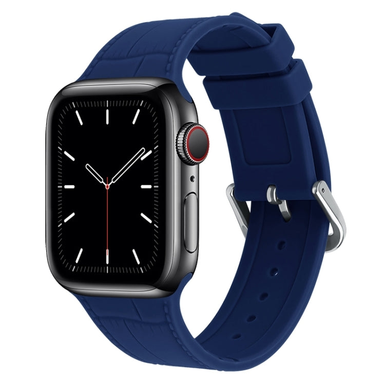Cinturino silicone con giunto bambù per Apple Watch