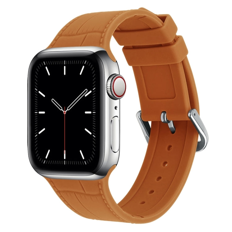 Cinturino silicone con giunto bambù per Apple Watch