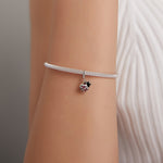 Ciondolo coccinella in argento sterling S925 1,6x0,9 cm