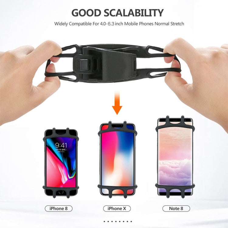 Supporto universale in silicone per telefono da bicicletta