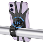 Supporto da bicicletta in silicone per smartphone 4-6,8 pollici