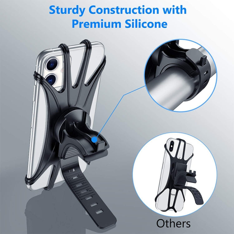 Supporto da bicicletta in silicone per smartphone 4-6,8 pollici