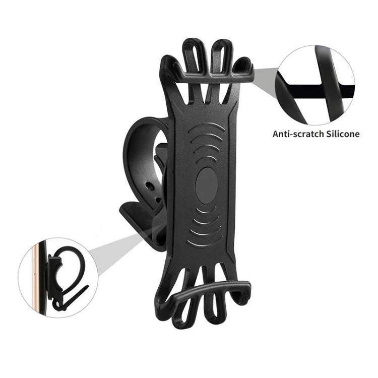Supporto da bicicletta in silicone per smartphone 4-6,8 pollici