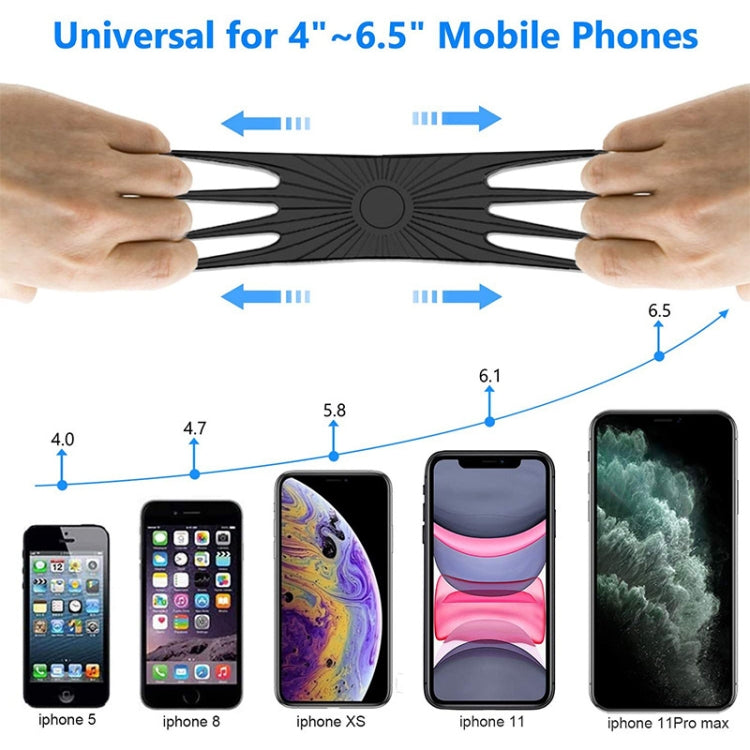 Supporto da bicicletta in silicone per smartphone 4-6,8 pollici