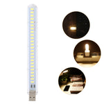 Lampada da libro LED USB portatile 3W luce bianca o calda