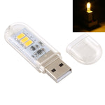 Lampada da libro LED USB portatile 3W luce bianca o calda