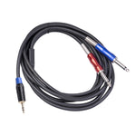 Cavo audio maschio 3,5 mm a doppio maschio 6,35 mm 1,8-5 m
