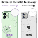 Custodia ultrasottile con motivo dente di leone per iPhone 12 Pro