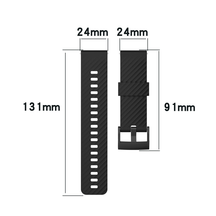 Cinturino in silicone 24 mm per Suunto 7 ricambio
