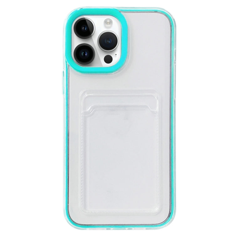 Custodia TPU trasparente 360° con slot carte per iPhone 12/12 Pro