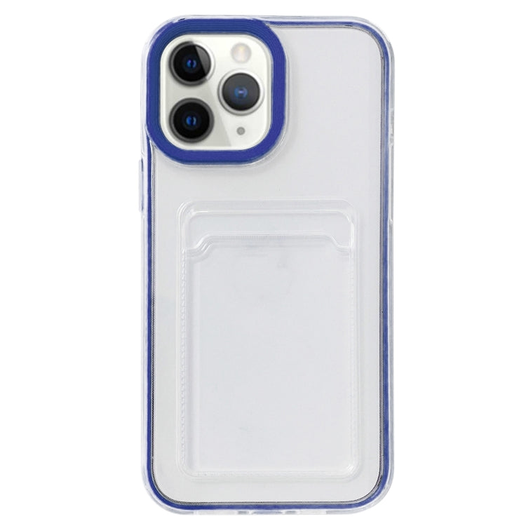 Custodia TPU trasparente 360° con slot carte per iPhone 12/12 Pro