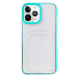 Custodia TPU trasparente 360° con slot carte per iPhone 12/12 Pro