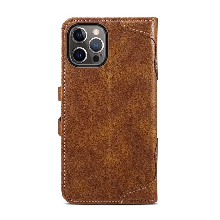 Custodia portafoglio in pelle con fibbia per iPhone 12 mini