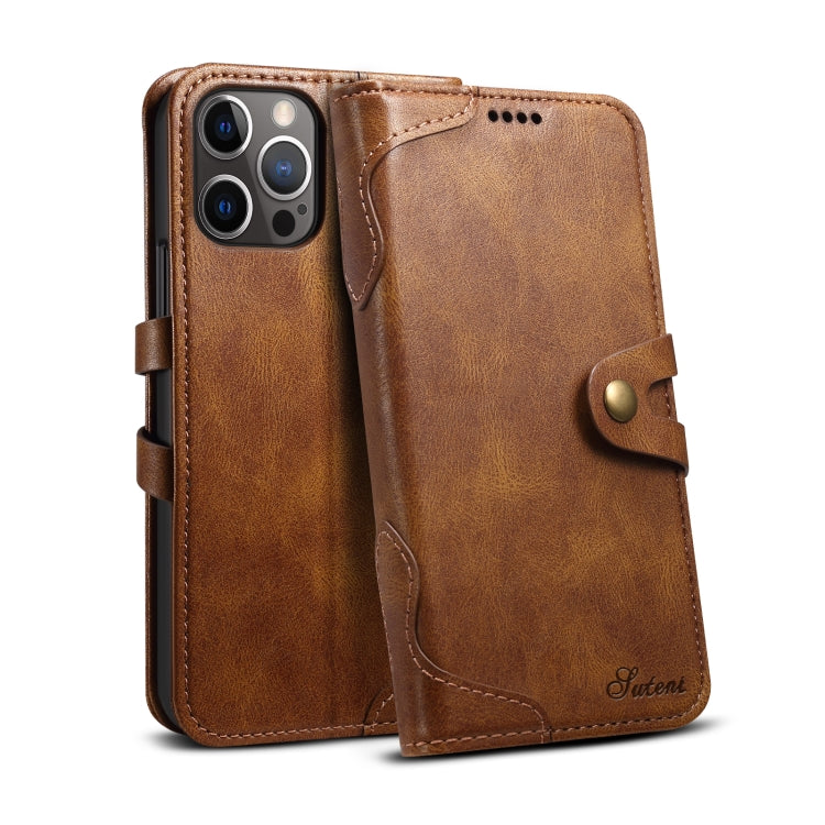 Custodia portafoglio in pelle con fibbia per iPhone 12 mini