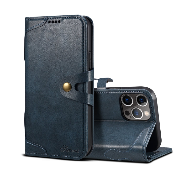 Custodia portafoglio in pelle con fibbia per iPhone 12 mini
