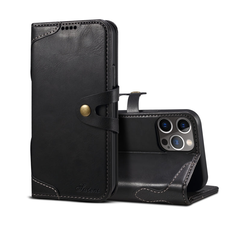 Custodia portafoglio in pelle con fibbia per iPhone 12 mini