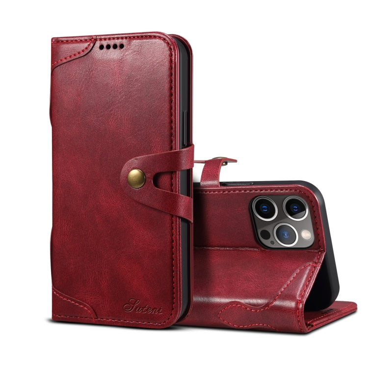 Custodia portafoglio in pelle con fibbia per iPhone 12 mini