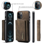 Custodia portafoglio magnetica per iPhone 12 Pro Max