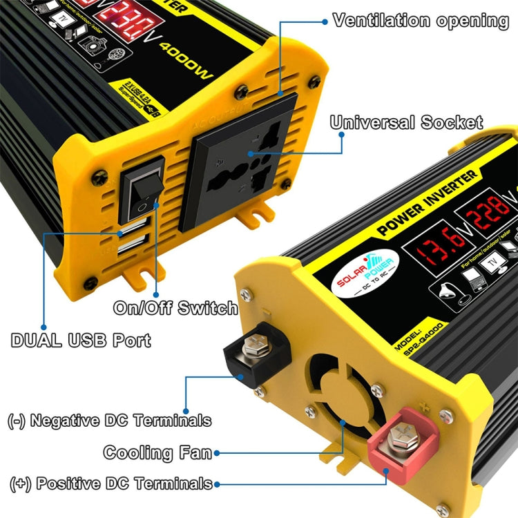 Inverter auto 12V a 220V 300W seconda generazione