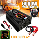 Inverter auto 12V a 220V 6000W con display LCD e doppia USB