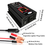 Inverter auto 12V a 220V 6000W con display LCD e doppia USB