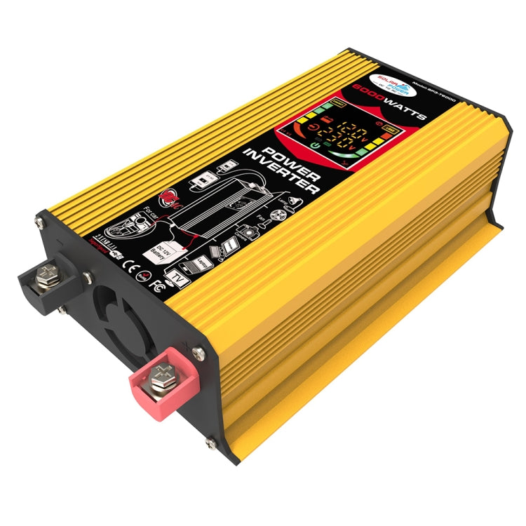 Inverter auto 12V a 220V 6000W con display LCD e doppia USB