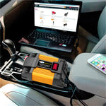 Alimentatore auto 12V a 220V 6000W con doppia USB e display LED