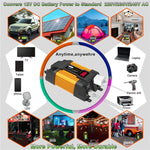 Alimentatore auto 12V a 220V 6000W con doppia USB e display LED