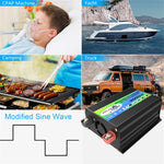 Inverter auto 12V a 220V 3000W con doppia USB